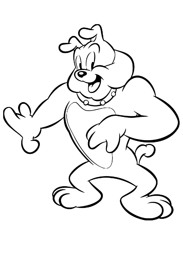 Logotipo da série animada Tom e Jerry coloração